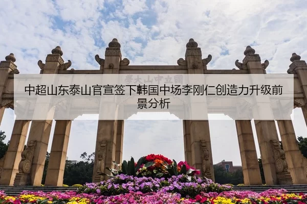 中超山东泰山官宣签下韩国中场李刚仁创造力升级前景分析